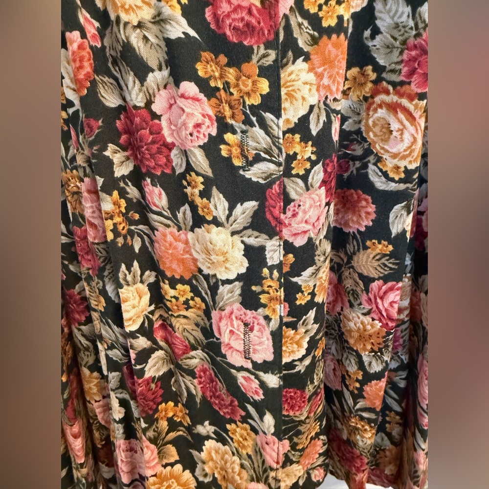 Vintage Byer Dress Floral Small Midi Dress Cottagecore - Picture 4 of 10